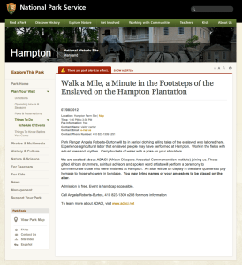 Hampton Footsteps of the Enslaved 2012
