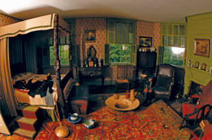Bedroom at Liberty Hall Museum, Kean University, New Jersey.