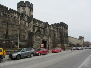 The big gray brooding mass of Eastern State Penitentiary in Philadelphia.